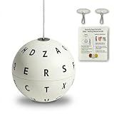 Nutvrliy Marsden Ball for Visual Tracking & Focus – Adjustable Letter Ball on a String with Ceiling Hooks & Guide – Home Vision Training Tool for Hand Eye Coordination & Reflex Development