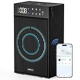 CleanForce Cube | World’s First 4-in-1 Smart Home Devices with HEPA Air Purifier, Bluetooth Speaker, Wireless Charger & Aroma Diffuser, over 900ft² Coverage | Ultra Quiet | Space saving | Swiss Tech