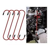 GLSOWEE Car Brake Caliper Hooks, Auto Brake Caliper Hangers with Rubber Tips, Universal Durable & Rust-Proof Automotive Tools for Braking, Bearing, Suspension Work, Axle