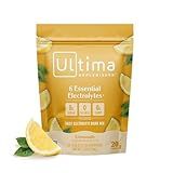 Ultima Replenisher Daily Electrolyte Powder – Lemonade, 20 Stickpacks – Zero Sugar Hydration Packets with 6 Electrolytes and Minerals – Sugar Free, Plant Based & Keto Friendly Drink Mix