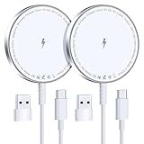 for MagSafe Charger: Magnetic Wireless Charging Pad for iPhone 17 16 15 14 13 12 Series & AirPods 4-2 Pro, Strong Magnet, Aluminum Alloy, USB-C/A Ports, Ultra-Thin & Portable, Ideal for Desk & Bedside