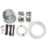 AprilAire 5844 Humidifier Installation Kit for Whole Home Humidifiers with Automatic Control, Compatible with Models 400, 500, 600 - Black