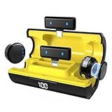 PoP voice Wireless Lavalier Microphone for iPhone 16/15/14/13/iPad/Android, USB C Mini Microphone for Video Recording, Lapel mic with Charging Case, Noise Reduction, for Vlog/YouTube, 48H, 100ft