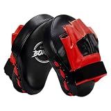 Valleycomfy Boxing Pads Curved Focus Punching Mitts for Men Women