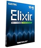 Elixir Strings 19052 Coated Nickel Electric Guitar Strings, Light (.010-.046)