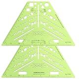 Tosstuki 2 Pack Isometric Piping Template Professional Plumbing Elevation Template Guide Electrical Drafting Isometric Piping Drawing Stencil