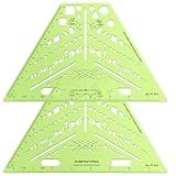 Tosstuki 2 Pack Isometric Piping Template Professional Plumbing Elevation Template Guide Electrical Drafting Isometric Piping Drawing Stencil