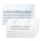 16 Pack Checkbook Register, Check Registers for Personal Checkbook, 6" × 3", Blank Ledger Transaction Registers for Personal or Business Bank, Saving Account, Deposit and Credit Card, Thick Paper