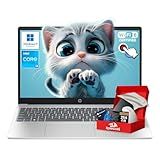 HP 15.6" FHD Touchscreen Laptop Computer for Student & Business, Intel 8-Core Processor, 16GB RAM, 512GB SSD, WiFi 6, Bluetooth 5.3, HDMI, Type-C, Windows 11 Pro & Accessoires, Blue