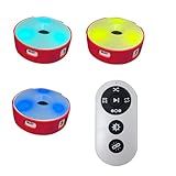 HSOKEW Sports Agility Light, 3Pcs Agility Training Light, USB Charging, Lasts 10 Hours, 10cm Height Sensing Distance, 4 Light Colors, 4 Modes, 270 Degree Viewable Angle Improve Reflex, Sports Agility