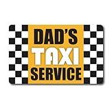 Magnet Me Up Dad's Taxi Service Magnet Decal, 5x8 Inches, Heavy Duty Automotive Magnet for Car Truck SUV, Any Magnetic Surface, Provide Transportation Service, Taxi Signage, Crafted in USA