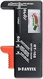 D-FantiX Battery Tester, Universal Battery Checker Small Battery Testers for AAA AA C D 9V 1.5V Button Cell Household Batteries Model BT-168