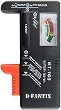 D-FantiX Battery Tester for AAA AA C D 9V, Universal Battery Charge Checker