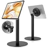 monTEK Anti-Theft Tablet Stand, Frameless Universal Tablet Kiosk with Security Lock Fit 7”-15” Screen Size, Compatible with IPad Pro/Air/Mini and Samsung Tab, Black