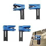 4 PCS Car Brake Line Clamp, Brake Oil Line Plug Tool, Brake Oil Line Guard, Universal for Most Cars (Blue)