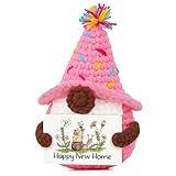 Quaintir House Warming Gifts New Home, Happy New Home Gift Ideas - Handmade Crochet Positive Gnomes, Housewarming Gifts for Women Men Couple Homeowner HomeBuyers, First Apartment Essentials