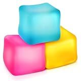 Fidget Toys Stress Cube 3 Pack: High Density Gel Filled Sensory Toys, 2.1" Cube, Anxiety Relief Squishy Fidget Toys, Stress Balls for Adults Kids Children Teens, Fidgets for Classroom