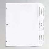 HOMEOWNER'S DOCUMENTS Index TAB DIVIDERS – Sets of 9. Pre-Printed with Helpful Categories to Keep Your Important Papers Organized. (1)