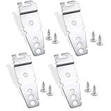 4 Pack Undercounter Dishwasher Bracket, Dishwasher Clips, Dishwasher Mounting Bracket, with Screws Compatible with Whirlpool Kenmore KitchenAid Maytag Dishwasher, Replace 8269145 WP8269145 WP8269145VP