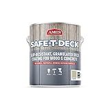 Ames Safe-T-Deck Granulated Formula Exterior Paint - 1 Gallon Khaki Tan Paint - Great for Porches, Patios, Decks, Walkways and More - Made in The USA, 128 Fl Oz (Pack of 1), 1.00 Gallon (Pack of 1)