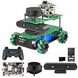 Yahboom AI Adults Robotic Kit ROS2 Python Programmable Robot AI Voice Module, Ubuntu AI Vision Mapping Navigation 360°Movement（Adv Ver-Without Pi 5）