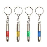 Coitak 4-Piece Static Electricity Remover Keychain - Human & Car Static Eliminator