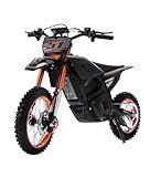 Electric Dirt Bike for Adults & Teens 13+, 2000W Off-Road Electric Motorcycle, 48V 21Ah Removable Battery, 37MPH Fat Tire E Dirt Bike with Hydraulic Brakes, Family Trail Riding Gift-Orange