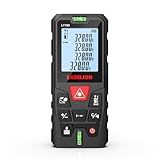 LT100 Laser Measure, 328ft/100m Laser Measurement Tool, with 2 Bubble Levels, Measuring Tool 4 Units Conversion、LCD Backlit Display, IP54 Waterproof, Pythagorean Mode for Distance, Area, Volume