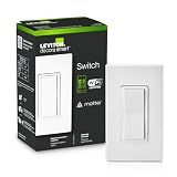 Leviton Decora Smart Switch, Wi-Fi, D315S-1RW, White