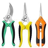 Garden Pruning Shears 3 Pack Gardening Shears Garden Scissors Stainless Steel Plant Flower Scissors Clippers Pruning Shears tijeras de jardinería