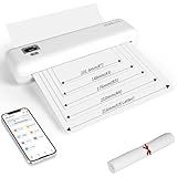 Rongta Portable Printer Wireless for Travel, F82 Inkless Bluetooth&WiFi Thermal Printers 300DPI, Compatible with iOS, Android, Laptop, Support 8.5"x11" US Letter&A4 for Office, Home, Car, White