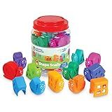 Learning Resources Snap-n-Learn Shape Snails - 20 Pieces, Age 18+ Months Toddler Learning Activities, Educational Toys, Set Color, Teaching Toys