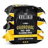 Men's Charcoal Face + Body Cleansing Wipes - 4 Pack (120ct)