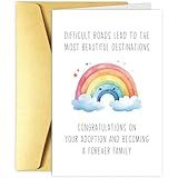 Obbyidk Adoption Card, Happy Adoption Day Card, Congratulations on Your Adoptions and Becoming A Forever Family