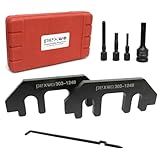 pexwo 303-1248 Camshaft Timing Tool Kit for Ford 3.5L & 3.7L 4V Engines - Includes Chain Tensioner Tool, Crank Pin Alignment Set - Portable Storage Case