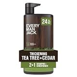 Every Man Jack Men's Tea Tree Shampoo & Conditioner 2-in-1, 24 oz
