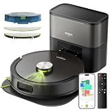 MONSGA Robot Vacuum and Mop Combo, 90 Days Self-Emptying with 8000Pa Suction, LiDAR Smart Mapping, Dual Anti-Tangle for Pet Hair, Carpet and Hard Floor