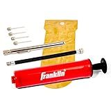 Franklin Sports Ball Pump Kit -7.4" - Perfect for Basketballs, Soccer Balls and More - Complete Hand Pump Kit with Needles, Flexible Hose, Air Pressure Gauge and Carry Bag