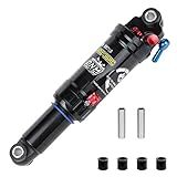 DNM Damping 3 System Mountain Bike Air Rear Shock Rebound/Lock Out/Air Pressure Adjustable AL 7005 Shark/AL 6061 Shock Body - Eye to Eye 165mm 6.5", Travel 35mm in Black