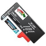 DLYPOW Battery Tester, Universal Battery Checker Small Battery Tester for AAA AA C D 9V 1.5V Button Cell Household Batteries (Upgraded Magnetic Version)