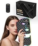 EVFOFO 7-Color LED Red Light Mask with 630nm & 850nm NIR - Red Light Therapy for Face and Neck, Promotes Refined Skin, Clarifies Blemishes & Smooths Fine Lines for Home, Work & Rest