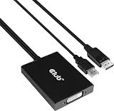 Club 3D CAC-1010 DisplayPort to DVI Dual-Link DVI-D Active Adapter for Your Monitor/Display USB A Powered 2560x1600 Resolution HDCP Supported NOT for Cinema Monitors Black