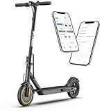 Electric Scooter for Adults, 350W Motor, 19 MPH, Max 15 Miles Long Range, 8.5'' Solid Tires Folding E Commuting Kick Scooters, with Smart APP, LCD Display, Dual Brake, Cruise Control