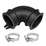 WD24X33918 Dishwasher Circulation Pump To Sump Elbow Hose and Clamps Kit for Some GE Dishwasher Replace WD19X25700 WD19X25460