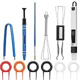 Frienda 12 Pack Keyboard Lube Switch Puller Kits Key Cap Remover Tools Mechanical Switch Opener for Mechanical Keyboard Removing Fixing Cleaning