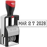 MaxMark Heavy Duty Date Stamp, Large Date Size - Exclusive 12-Year Band - Black Ink