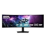 SAMSUNG 49" Odyssey G9 (G95C) Series DQHD 1000R Curved Gaming Monitor, 240Hz, 1ms(GtG), DisplayHDR 1000, AMD FreeSync Premium Pro, Eye Saver Mode, Auto Source Switch+, LS49CG950ENXZA, 2024
