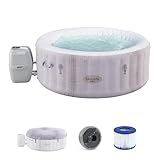 Bestway SaluSpa Cancun 2 to 4 Person Inflatable Hot Tub, Round Energy-Efficient Portable Outdoor Spa with 120 AirJets, 71" x 26"