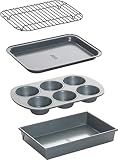 Chicago Metallic 4-Piece Toaster Oven Bakeware Set