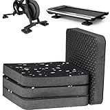 Treadmill Mat Pads,Walking Pad Mat for Bike Hardwood Floors&Carpet, 4 Packs 3.94"x3.94"x0.6" Exercise Equipment Matt Hardwood,Rubber Foam Noise Reduce&Shocking Absorber Gym Floor Protector Padding
